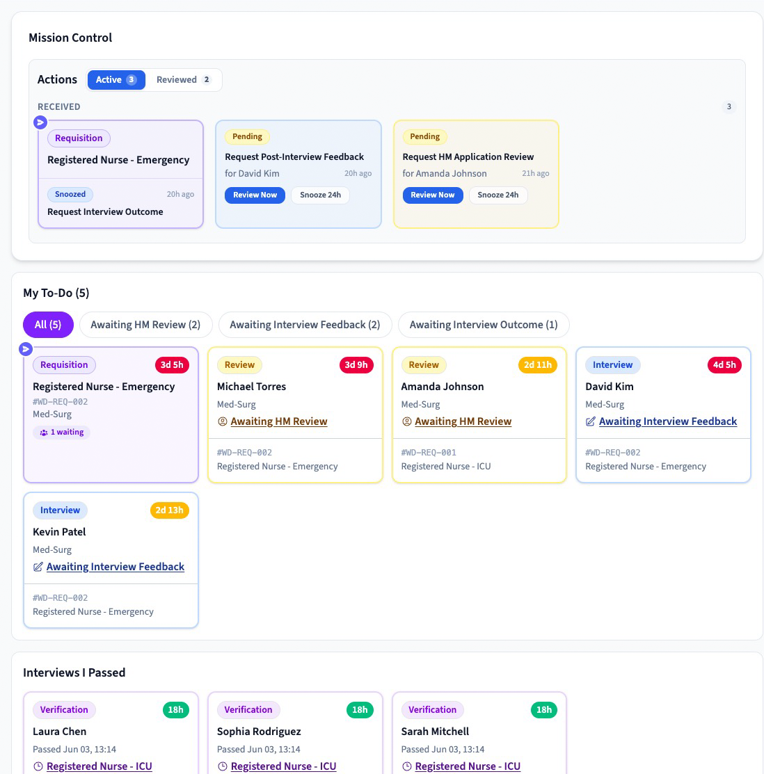 Hiring Manager web